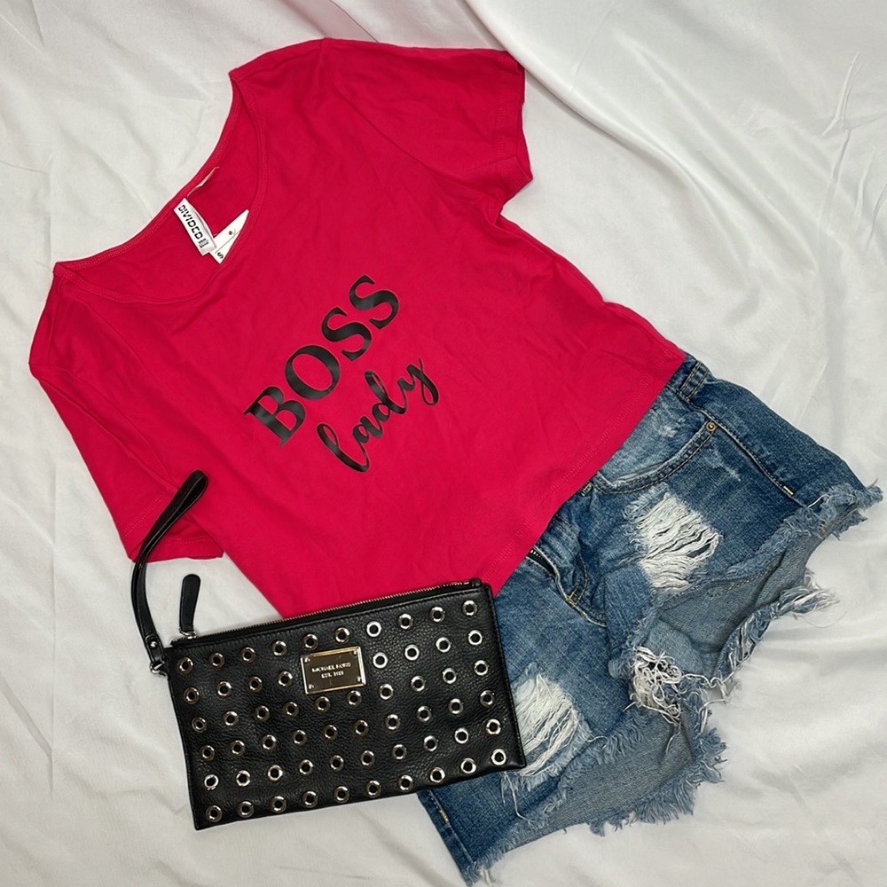 NWT "Boss lady" Crop Top